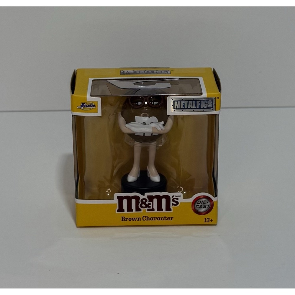 Jada M&M's Brown Character 3" Die Cast Figure Metalfigs‎ Collectible M&M New